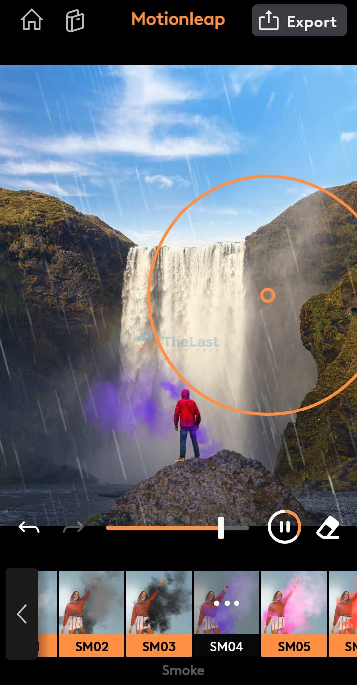 Pixaloop Pro Mampu Menambah Gerakan pakai Overlay