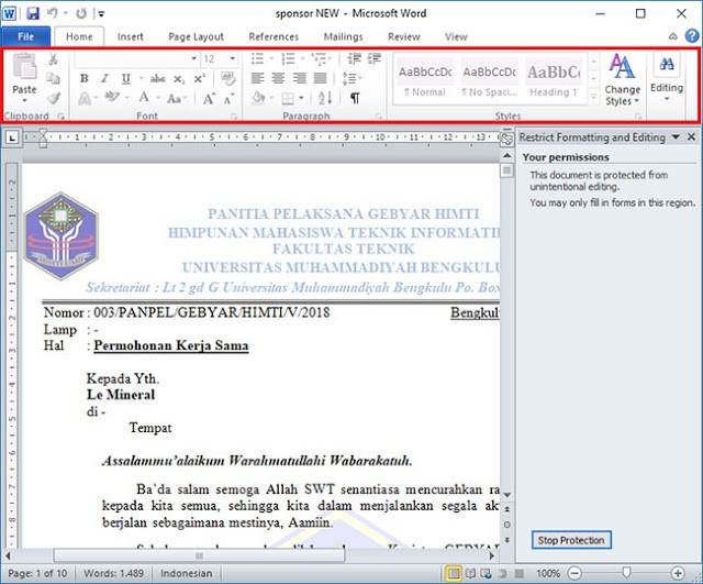 √ 2 Cara Proteksi File Dokumen Word Agar Tidak Bisa Diedit
