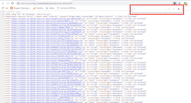 kotak2Bpencarian - Cara Melihat Stalker Facebook menampilkan searchbox chrome
