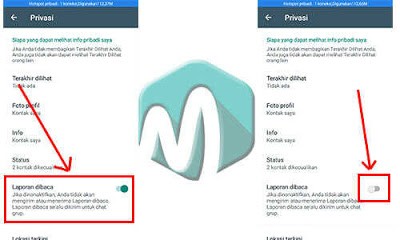 setelan2Blaporan2Bdibaca - Cara Menghilangkan Centang Biru di WA pengaturan untuk mematikan laporan dibaca
