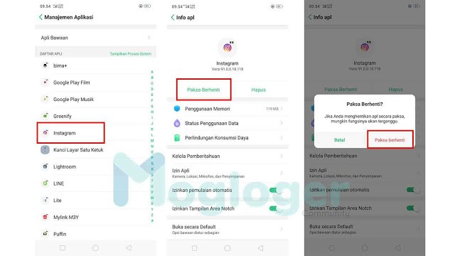 paksa2Bberhenti2Binstagram - 5 Cara Mengatasi Superzoom Instagram Tidak Muncul force close instagram