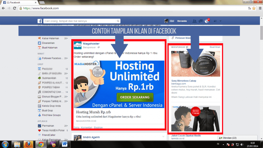iklan fb - Tips Promosi di Facebook cara promosi di facebook yang efektif