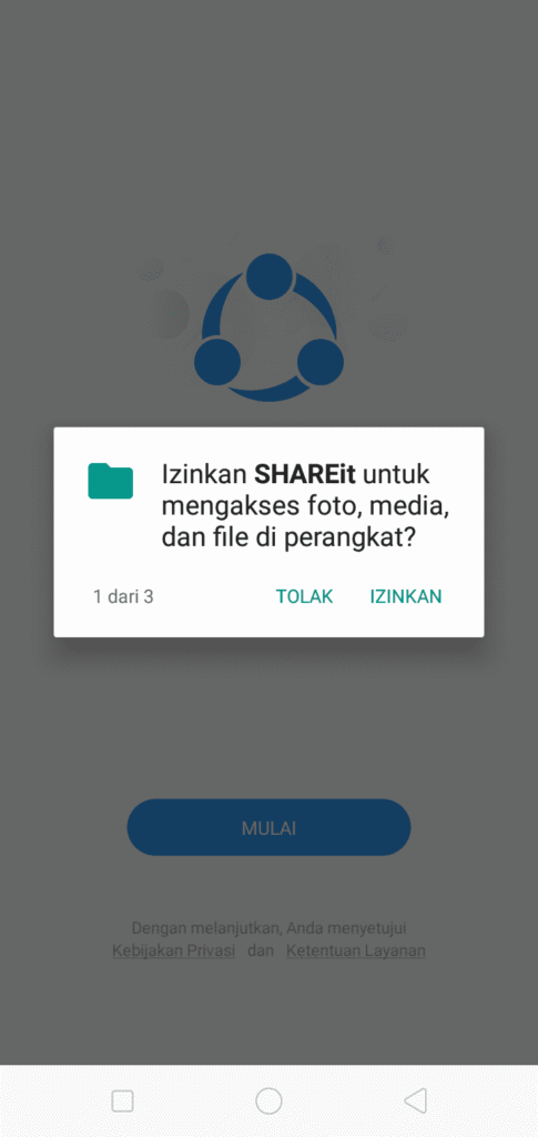 cara mengirim lewat shareit