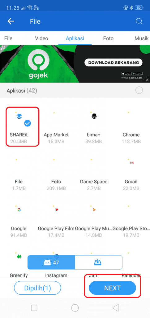 cara menyambungkan shareit android ke pc
