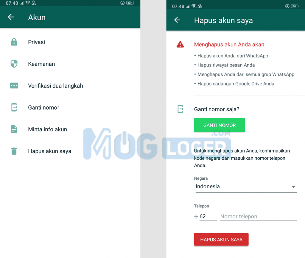 hapus akun wa - Cara Blokir Grup Whatsapp hapus nomor akun whatsapp
