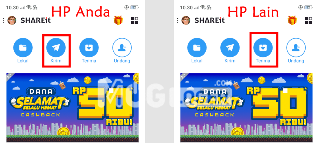 kirim dan terima