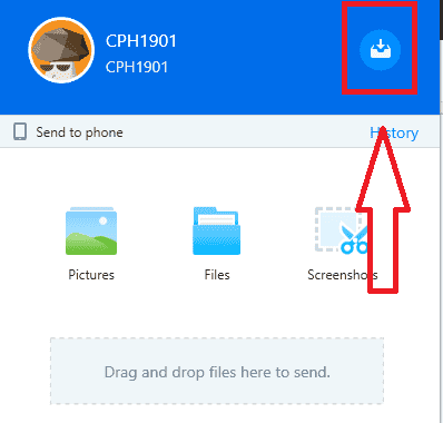 lokasi file penerimaan shareit pc