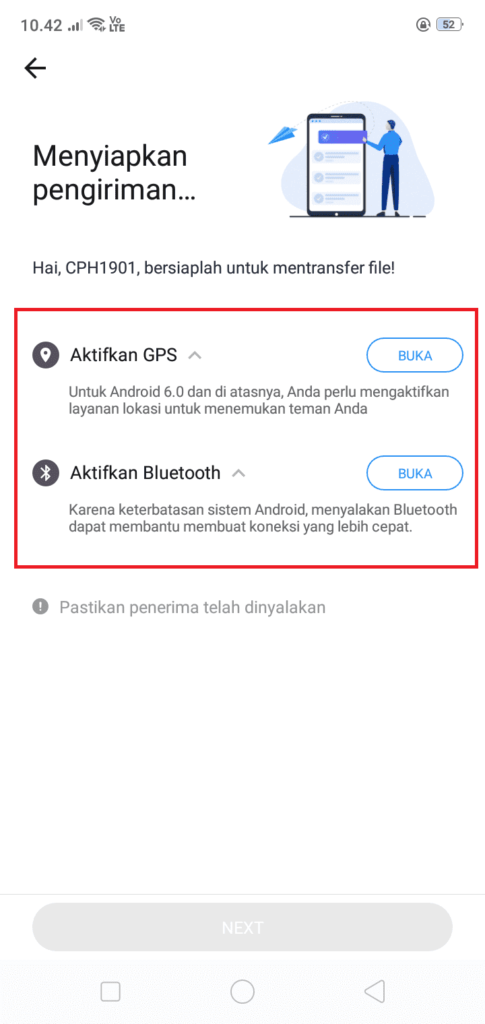 menyiapkan pengiriman
