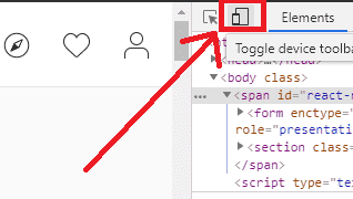 toggle device toolbar - Cara Membuka Instagram Di Laptop cara mengubah tampilan instagram di pc