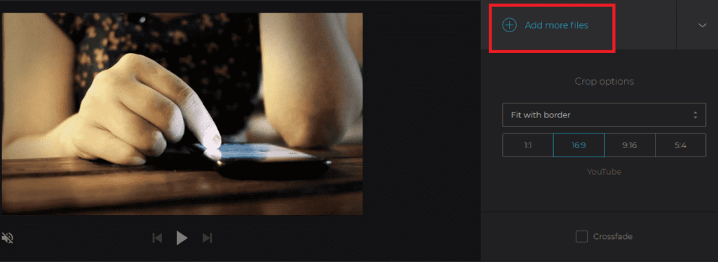 add more files - Cara Menggabungkan Video add more files