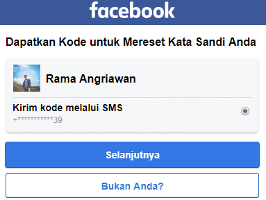 kode sms fb