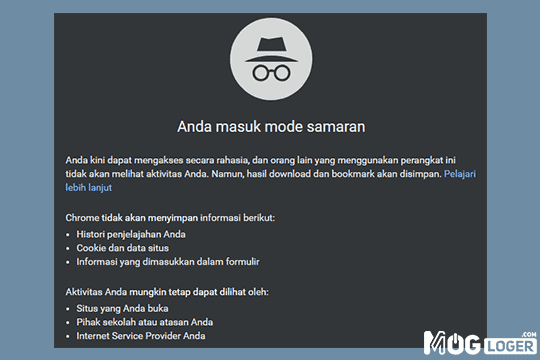 mode penyamaran chrome