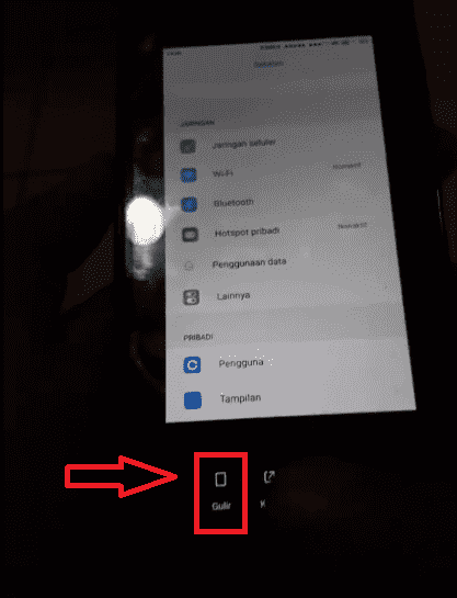 screenshot hp redmi panjang