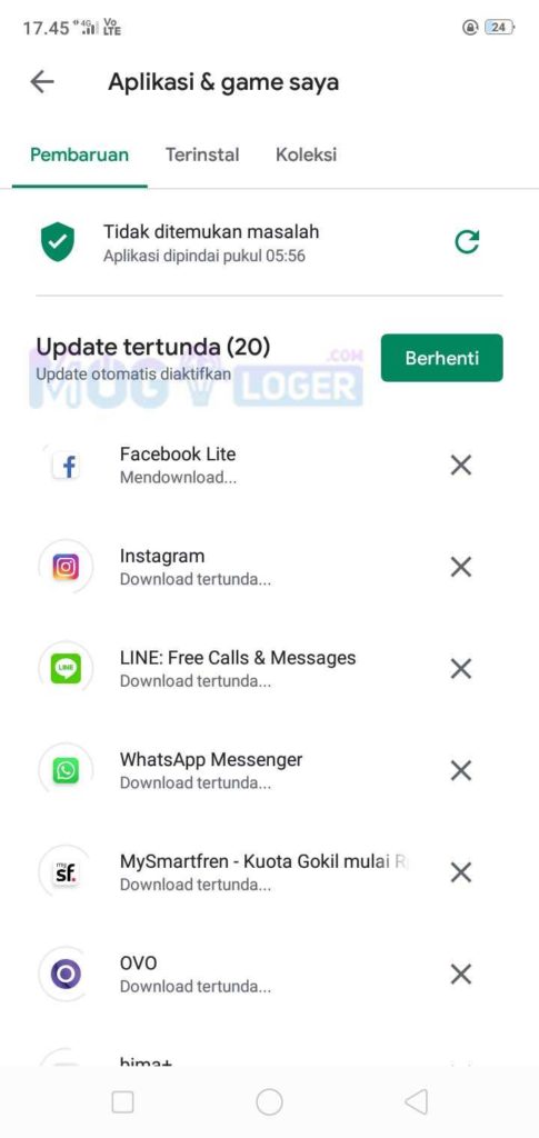 daftar unduhan playstore