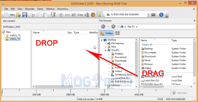cara membakar cd dengan nero - Cara Burning CD drag and drop file