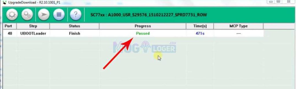 passed di research download - Cara Flash Lenovo A1000 proses flash selesai ditandai dengan tulisan passed