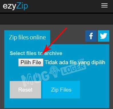 ezyzip - 10+ Cara Membuat File ZIP, RAR, 7Z, TAR di Android & IOS pilih file di hp