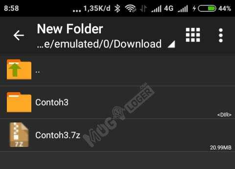 hasil arsip di zarchiver - 10+ Cara Membuat File ZIP, RAR, 7Z, TAR di Android & IOS hasil file kompres yang diarsip di zarchiver
