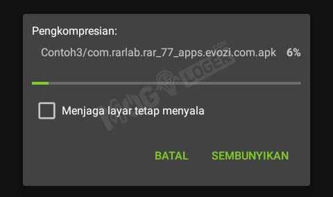 proses pengarsipan di zarchiver - 10+ Cara Membuat File ZIP, RAR, 7Z, TAR di Android & IOS proses pengkompresian di zarchiver