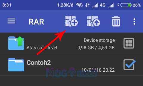 tombol pengarsipan di rar - 10+ Cara Membuat File ZIP, RAR, 7Z, TAR di Android & IOS tombol arsip di aplikasi rar