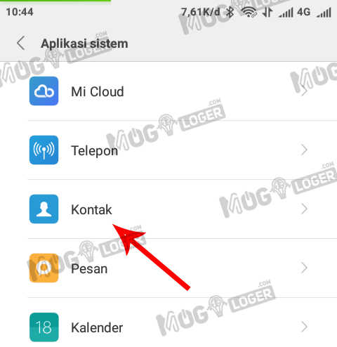 aplikasi sistem kontak