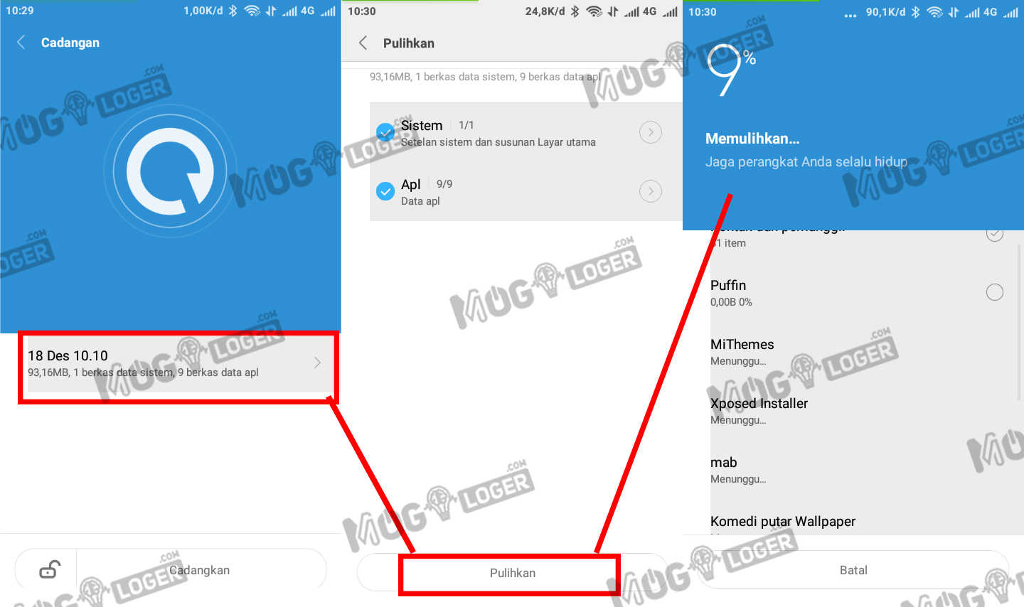cara restore kontak yang ada di hp xiaomi