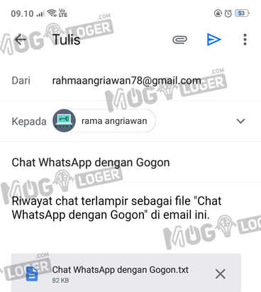 kirim email backup chat wa - Cara Backup dan Restore WhatsApp kirim email dari backup chat wa
