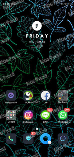 tema dan wallpaper gelap - Cara Menghemat Baterai OPPO menggunakan tema gelap