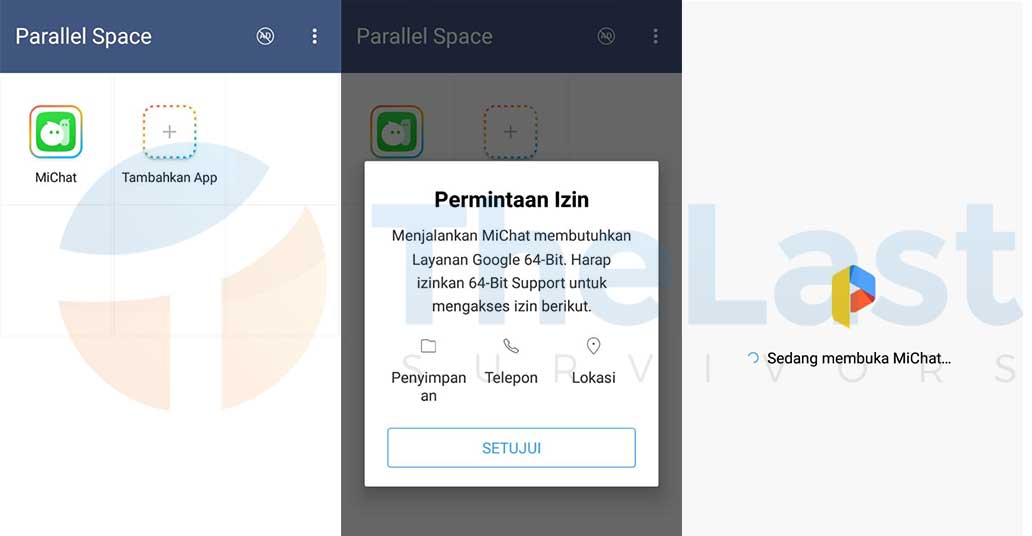 Buka Michat Dari Parallel Space - Cara Membuat 2 Akun Michat