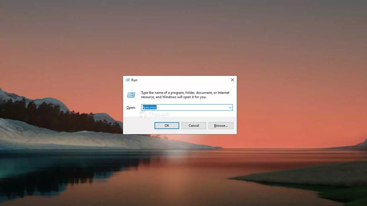 Buka Windows Run dan Ketikkan tpm msc