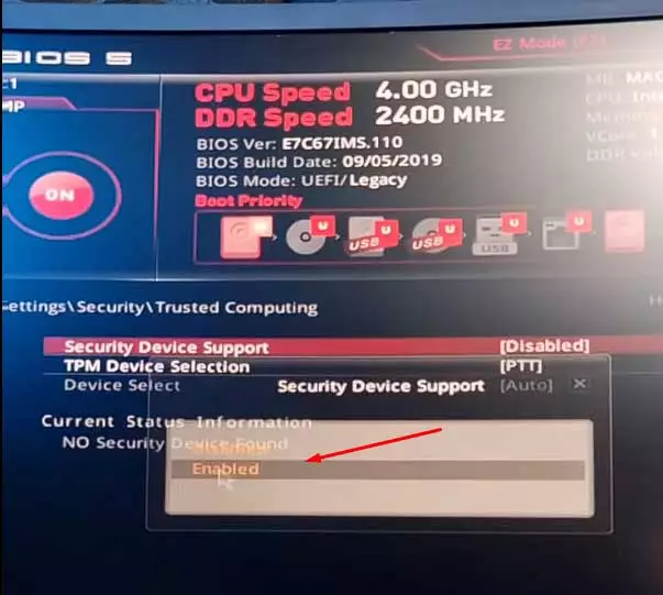 Cara Mengaktifkan TPM di BIOS