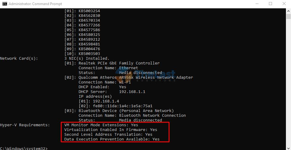 Hyper V Requirements
