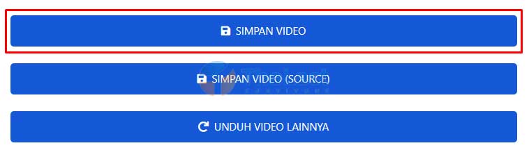 Klik Simpan Video
