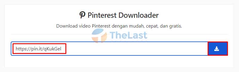 Paste Link Di Pinterest Downloader