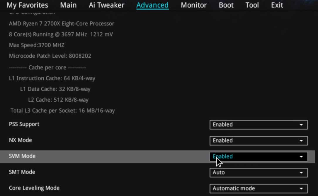 Svm Mode Amd