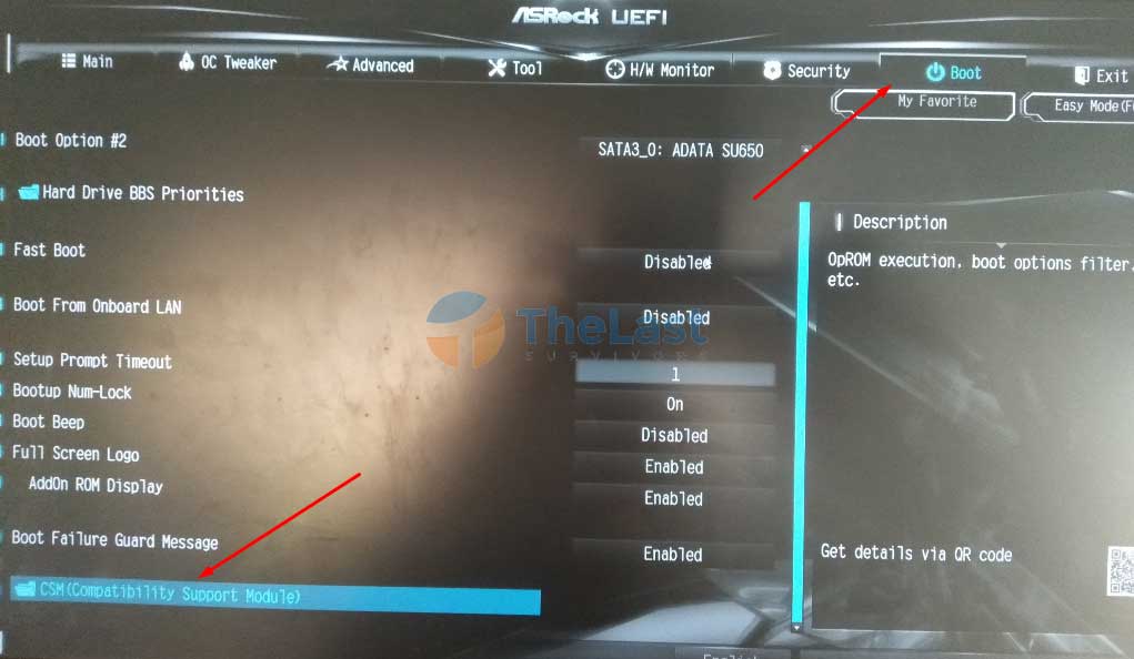 Buka Menu Csm Di Bios